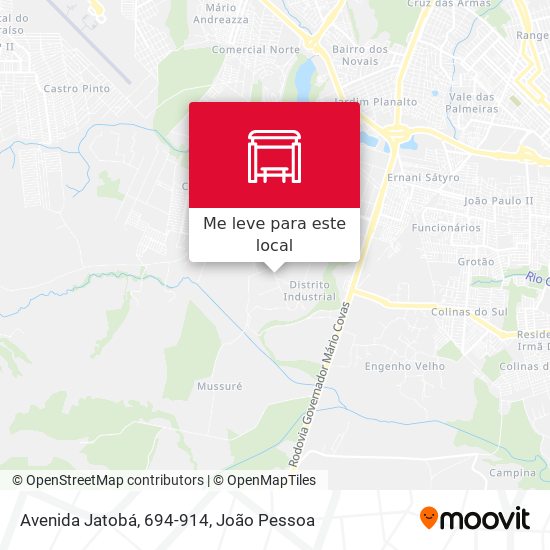 Avenida Jatobá, 694-914 mapa