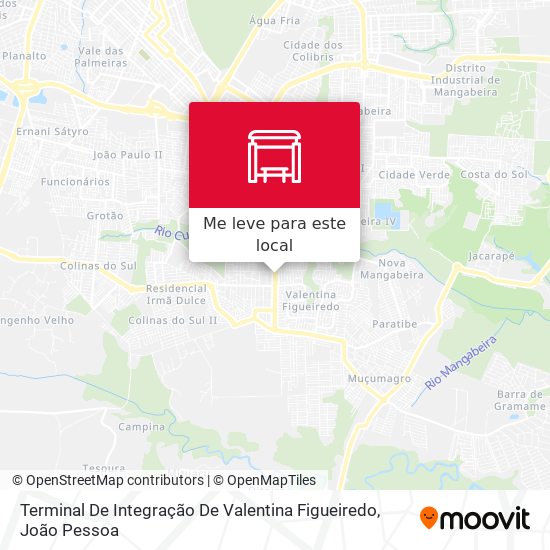 Terminal De Integração De Valentina Figueiredo mapa