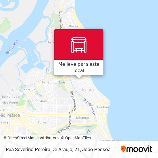 Rua Severino Pereira De Araújo, 21 mapa