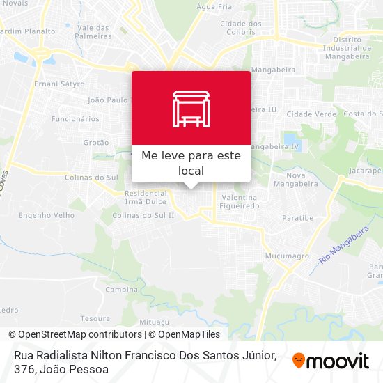 Rua Radialista Nilton Francisco Dos Santos Júnior, 376 mapa