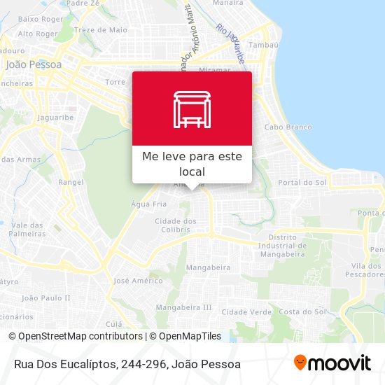 Rua Dos Eucalíptos, 244-296 mapa