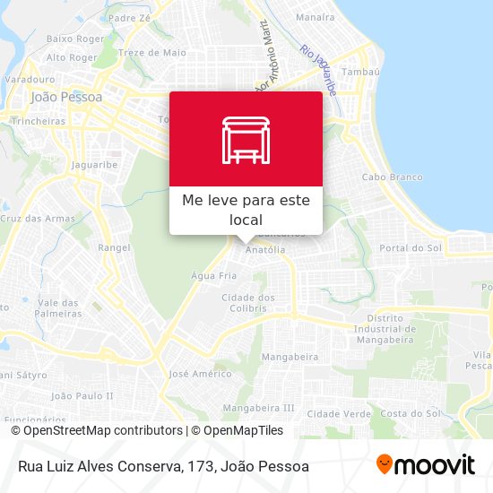 Rua Luiz Alves Conserva, 173 mapa