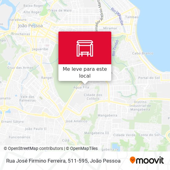 Rua José Firmino Ferreira, 511-595 mapa