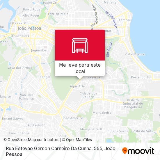 Rua Estevao Gérson Carneiro Da Cunha, 565 mapa