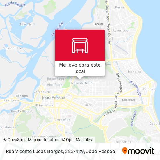 Rua Vicente Lucas Borges, 383-429 mapa