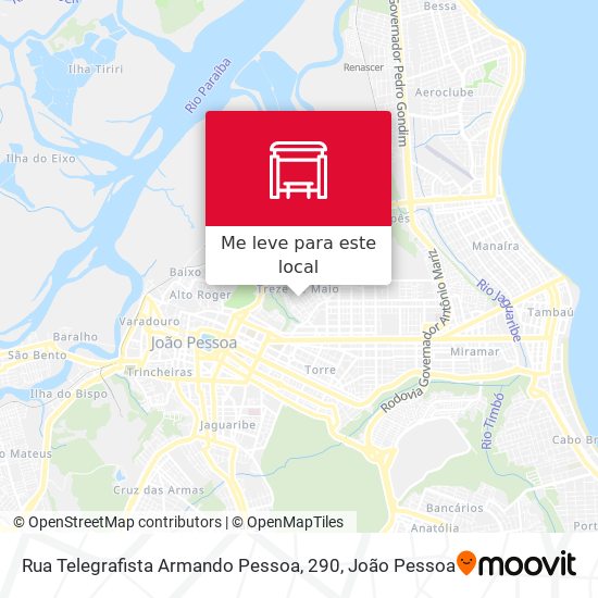 Rua Telegrafista Armando Pessoa, 290 mapa