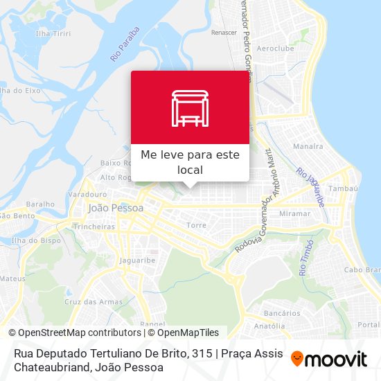 Rua Deputado Tertuliano De Brito, 315 | Praça Assis Chateaubriand mapa