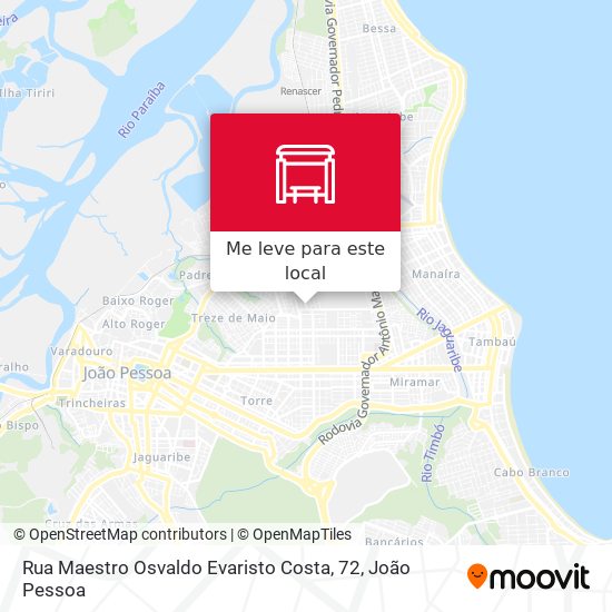 Rua Maestro Osvaldo Evaristo Costa, 72 mapa