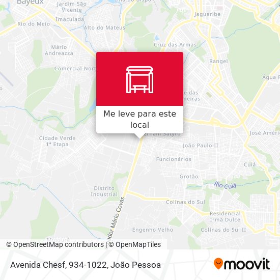Avenida Chesf, 934-1022 mapa
