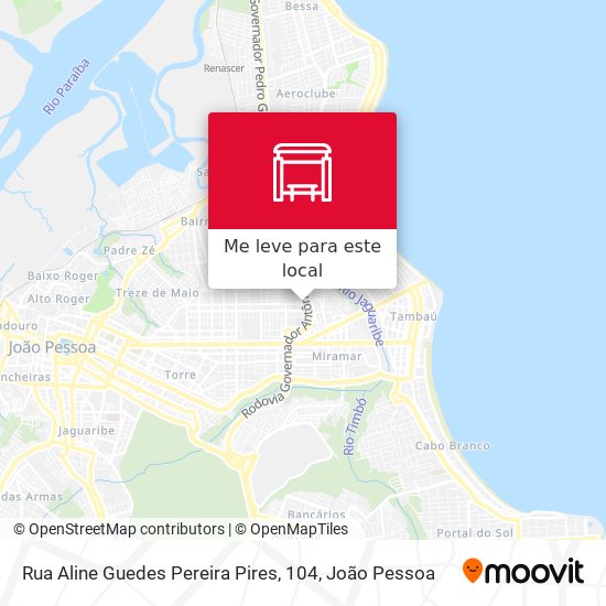 Rua Aline Guedes Pereira Pires, 104 mapa