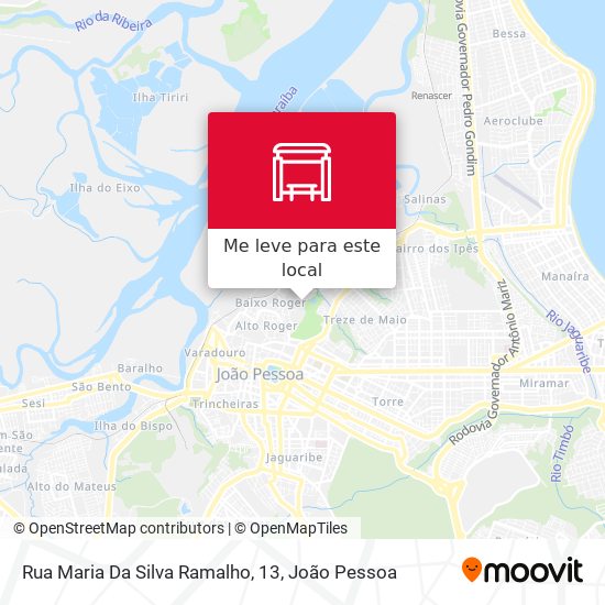 Rua Maria Da Silva Ramalho, 13 mapa