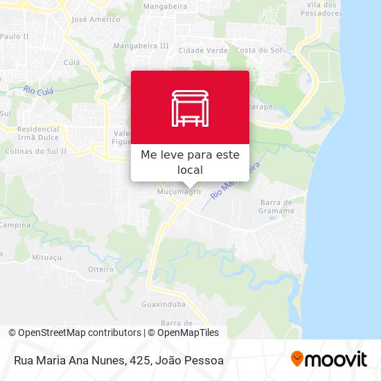 Rua Maria Ana Nunes, 425 mapa