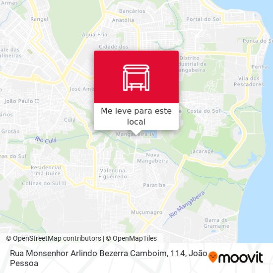 Rua Monsenhor Arlindo Bezerra Camboim, 114 mapa