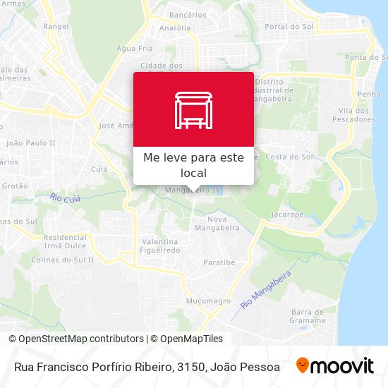 Rua Francisco Porfírio Ribeiro, 3150 mapa