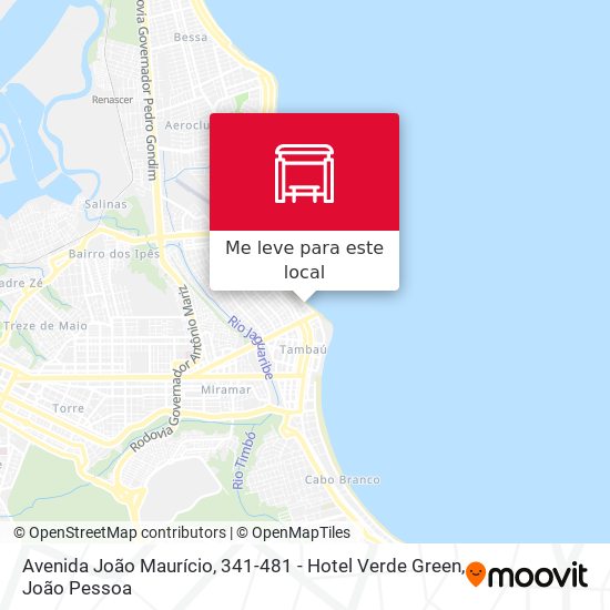 Avenida João Maurício, 341-481 - Hotel Verde Green mapa