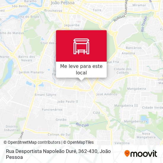 Rua Desportista Napoleão Duré, 362-430 mapa