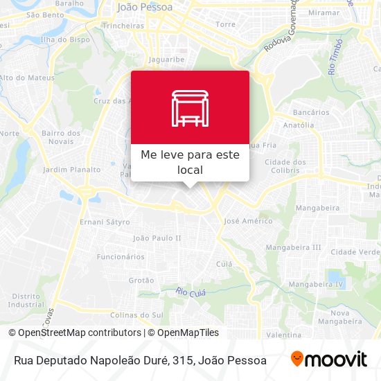 Rua Deputado Napoleão Duré, 315 mapa