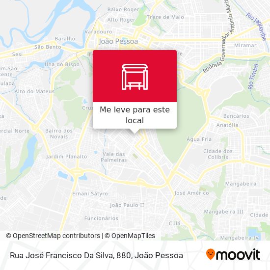 Rua José Francisco Da Silva, 880 mapa