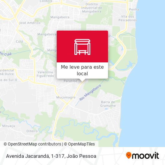 Avenida Jacarandá, 1-317 mapa