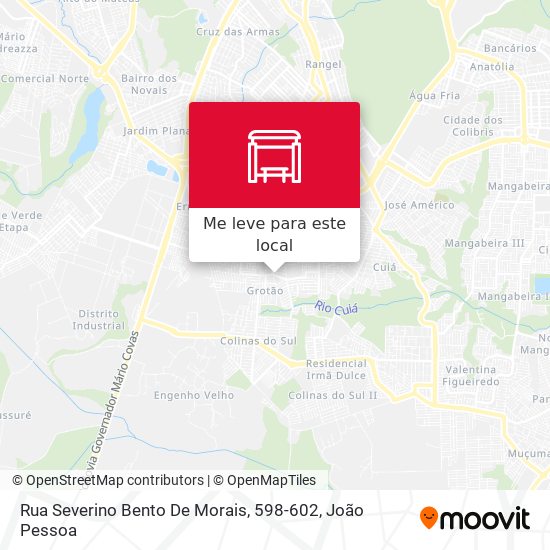 Rua Severino Bento De Morais, 598-602 mapa