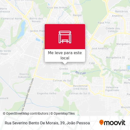 Rua Severino Bento De Morais, 39 mapa