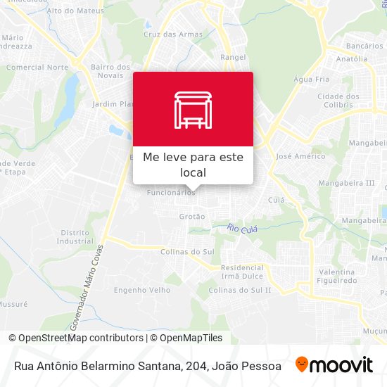 Rua Antônio Belarmino Santana, 204 mapa