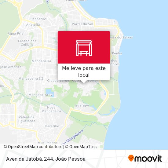 Avenida Jatobá, 244 mapa