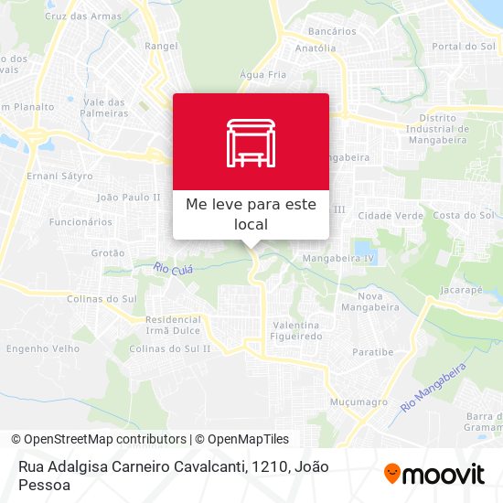 Rua Adalgisa Carneiro Cavalcanti, 1210 mapa