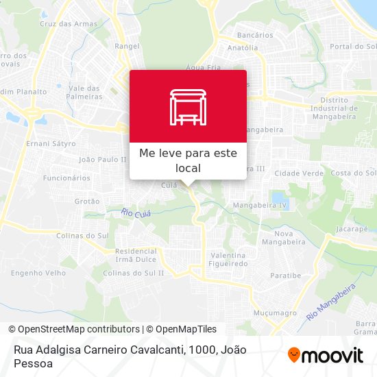 Rua Adalgisa Carneiro Cavalcanti, 1000 mapa