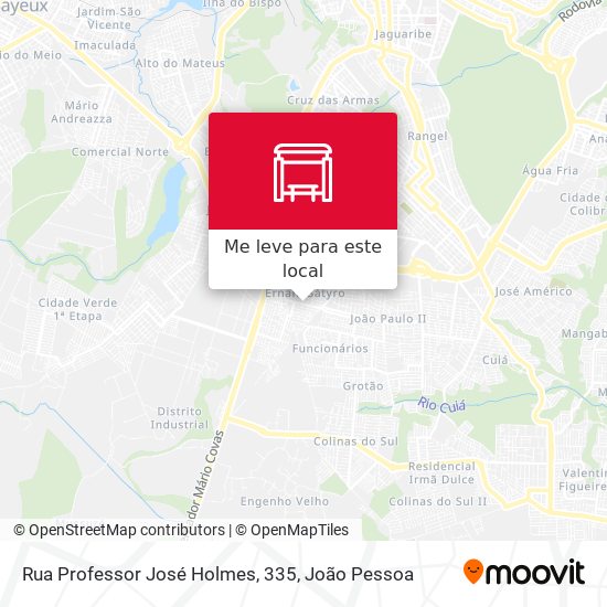 Rua Professor José Holmes, 335 mapa