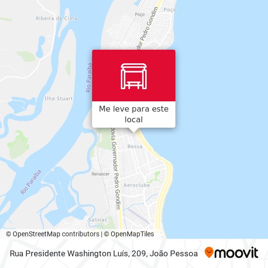 Rua Presidente Washington Luís, 209 mapa