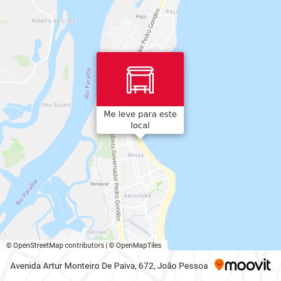 Avenida Artur Monteiro De Paiva, 672 mapa