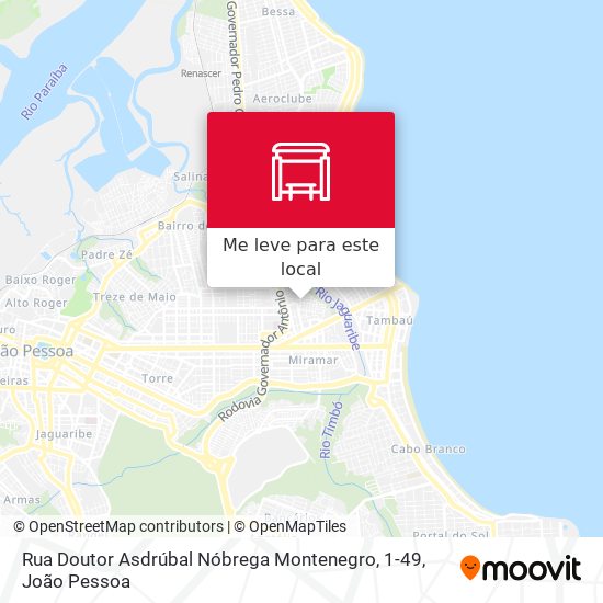 Rua Doutor Asdrúbal Nóbrega Montenegro, 1-49 mapa