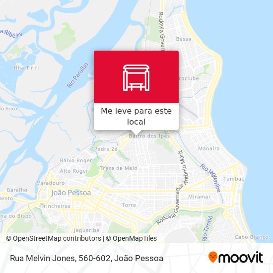 Rua Melvin Jones, 560-602 mapa
