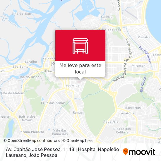 Av. Capitão José Pessoa, 1148 | Hospital Napoleão Laureano mapa