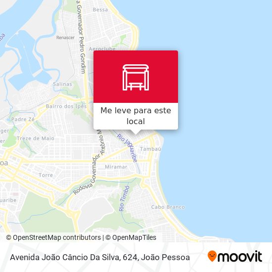 Avenida João Câncio Da Silva, 624 mapa