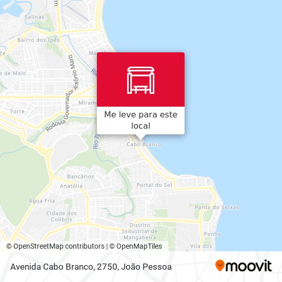 Avenida Cabo Branco, 2750 mapa