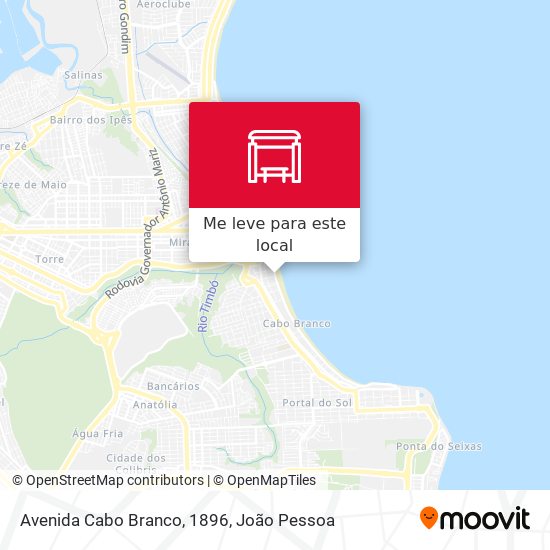 Avenida Cabo Branco, 1896 mapa