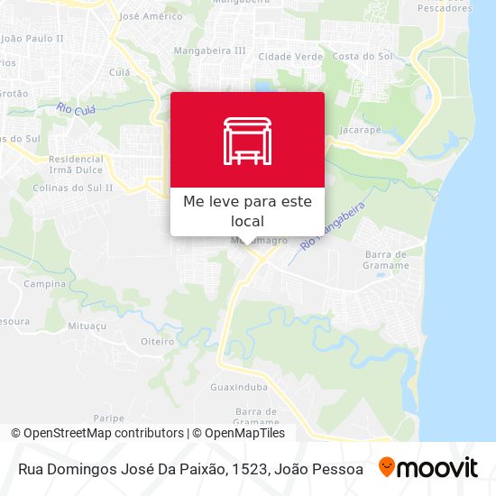 Rua Domingos José Da Paixão, 1523 mapa