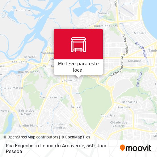 Rua Engenheiro Leonardo Arcoverde, 560 mapa