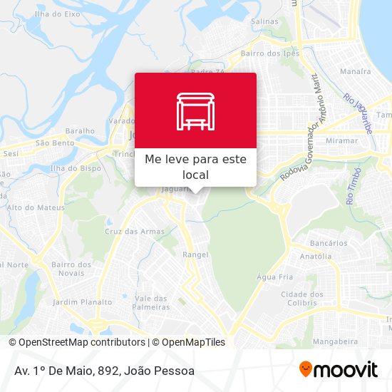 Av. 1º De Maio, 892 mapa
