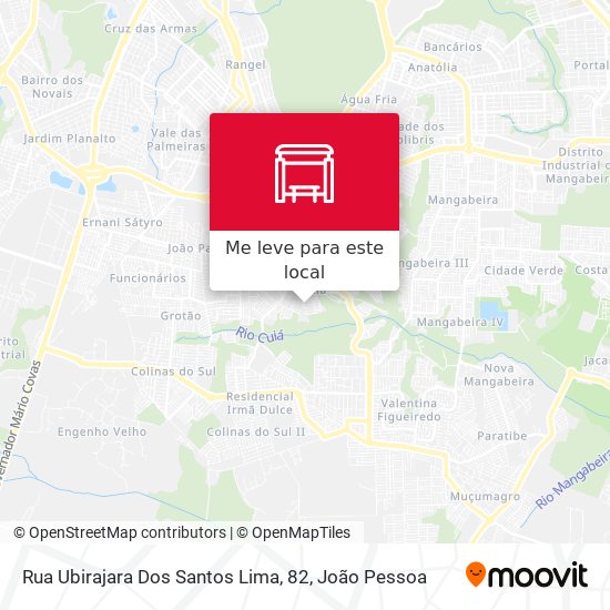 Rua Ubirajara Dos Santos Lima, 82 mapa