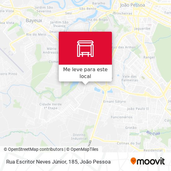 Rua Escritor Neves Júnior, 185 mapa