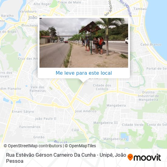 Rua Estêvão Gérson Carneiro Da Cunha - Unipê mapa