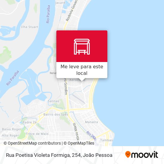 Rua Poetisa Violeta Formiga, 254 mapa