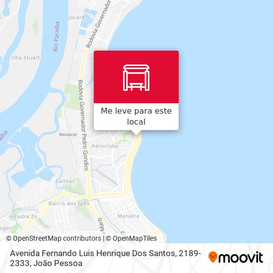 Avenida Fernando Luis Henrique Dos Santos, 2189-2333 mapa