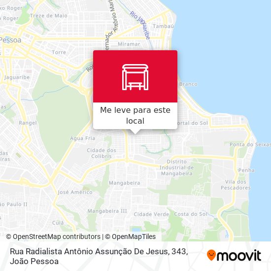 Rua Radialista Antônio Assunção De Jesus, 343 mapa