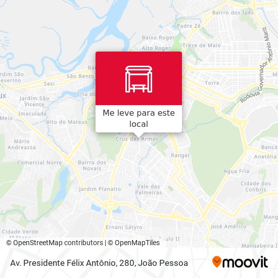 Av. Presidente Félix Antônio, 280 mapa