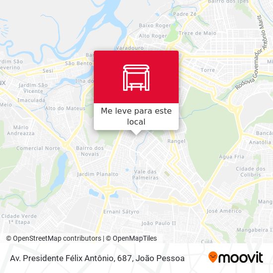 Av. Presidente Félix Antônio, 687 mapa