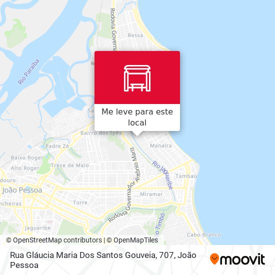 Rua Gláucia Maria Dos Santos Gouveia, 707 mapa